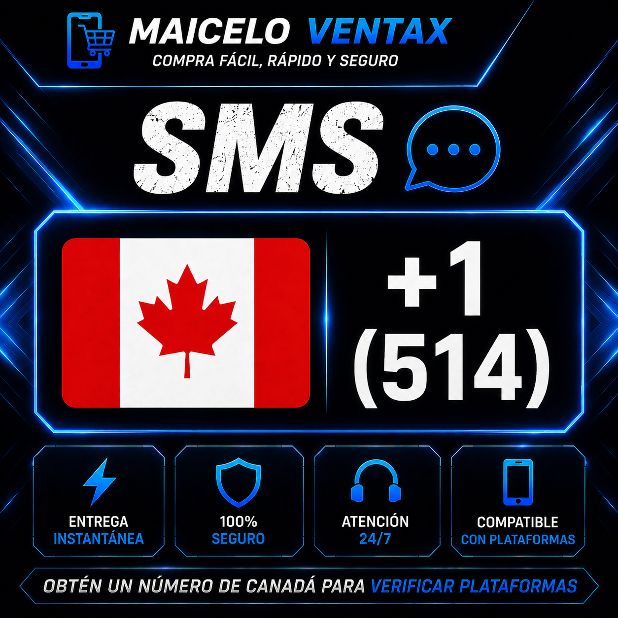 📱 SMS CANADA (+1 514)